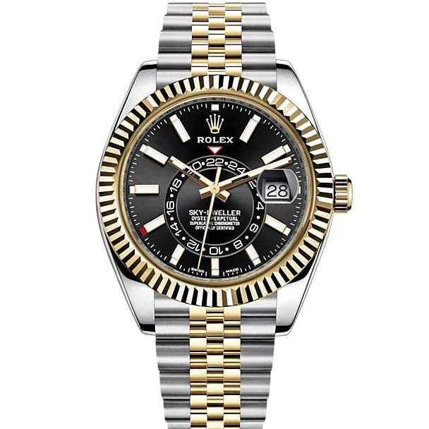 Rolex Sky Dweller Black Dial Two Tone 42mm 326933 0005