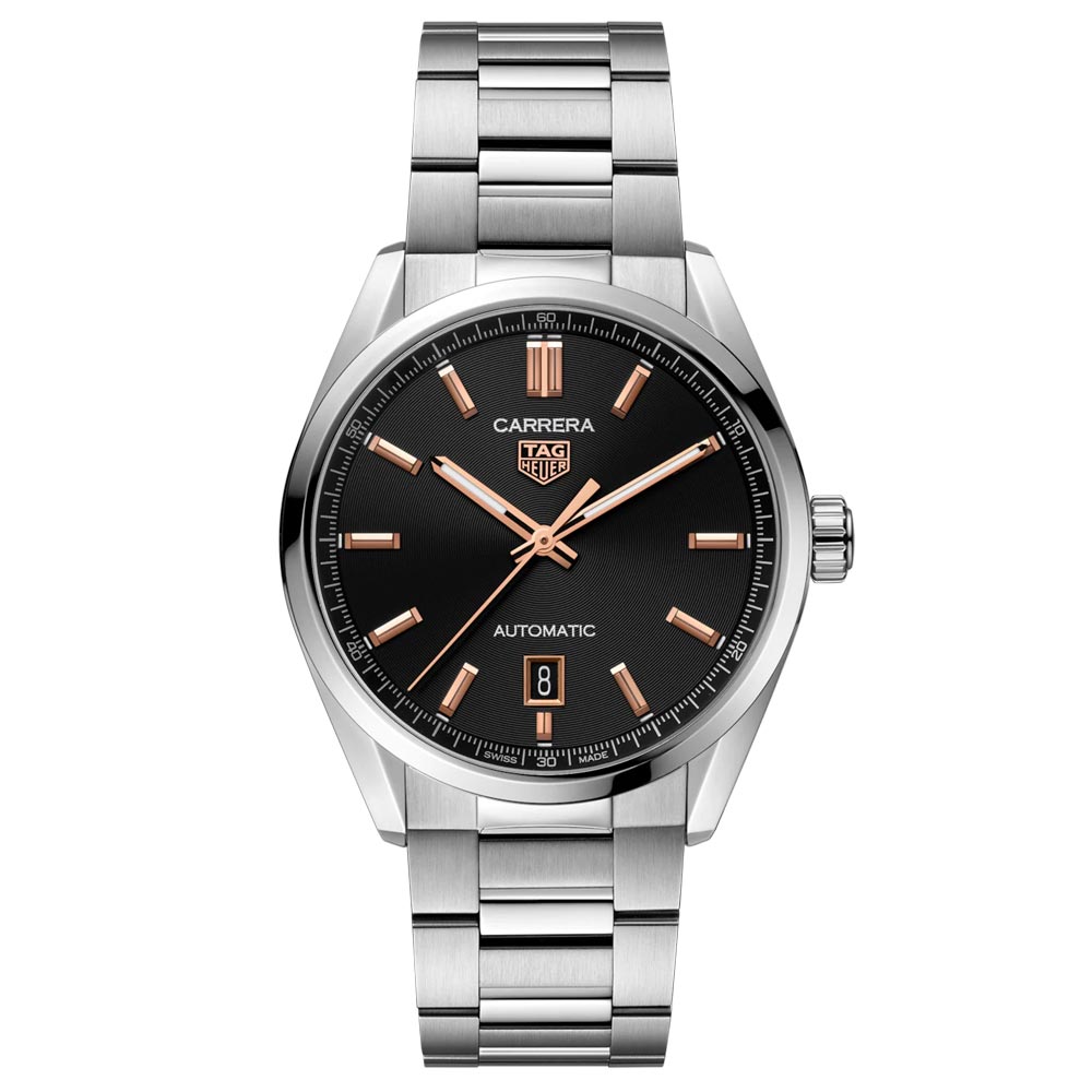 TAG Heuer Carrera Date 39mm Black Dial Automatic Gents Watch WBN2113 BA0639