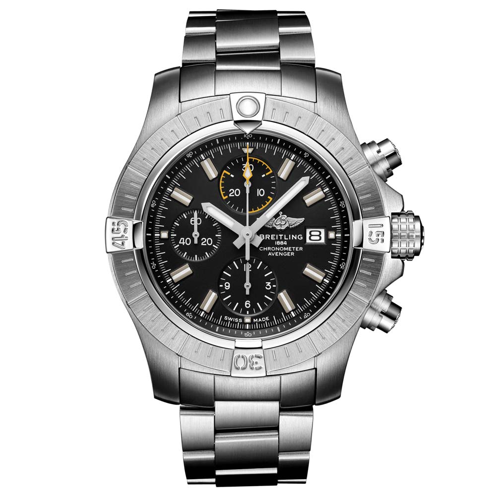 Breitling Avenger Chronograph 45mm Black Dial Automatic Gents Watch A13317101B1A1