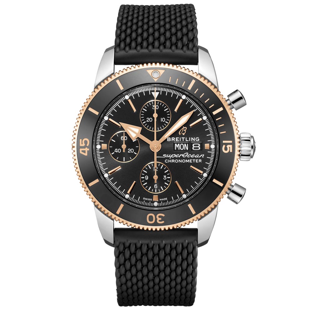 Breitling Superocean Heritage Chronograph 44mm Steel 18ct Rose Gold Automatic Gents Watch U13313121B1S1