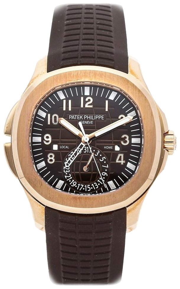 Patek Philippe Aquanaut Time Travel Rose Gold Chocolate Dial Ref#5164R001