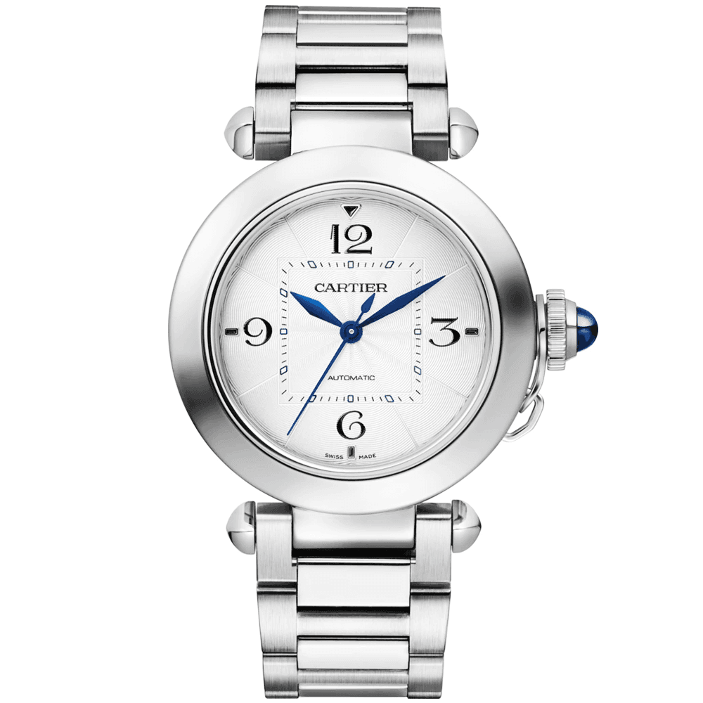 Pasha de Cartier 35mm Bracelet Leather Strap Automatic Watch