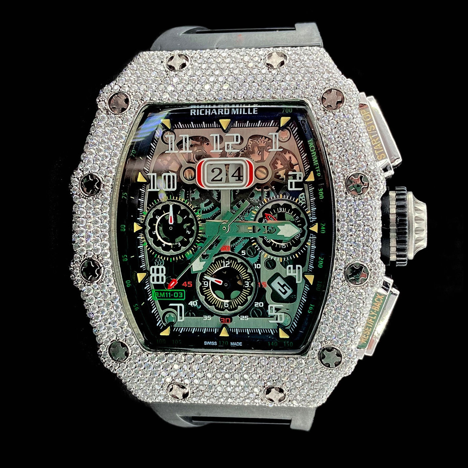 Richard Mille Iced Out RM-01 Watch 02