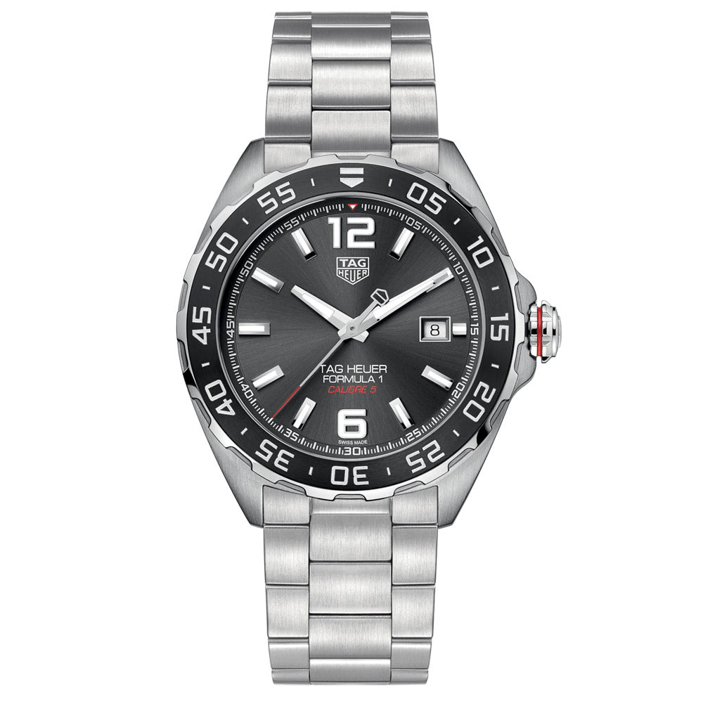 TAG Heuer Formula 1 43mm Grey Dial Automatic Gents Watch WAZ2011 BA0842