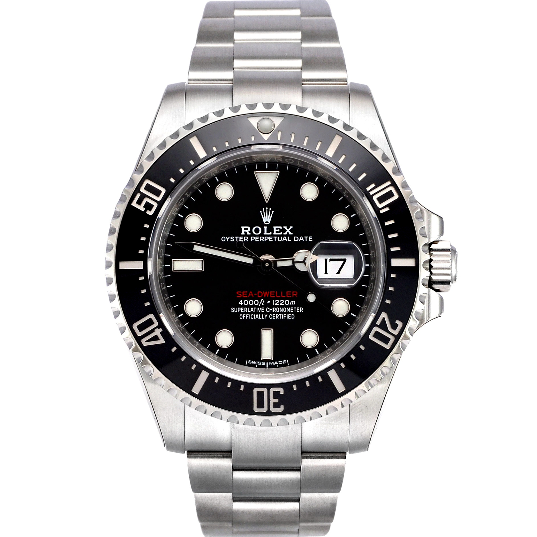 Rolex Sea Dweller Silver Black Dial 43mm 126660 0001