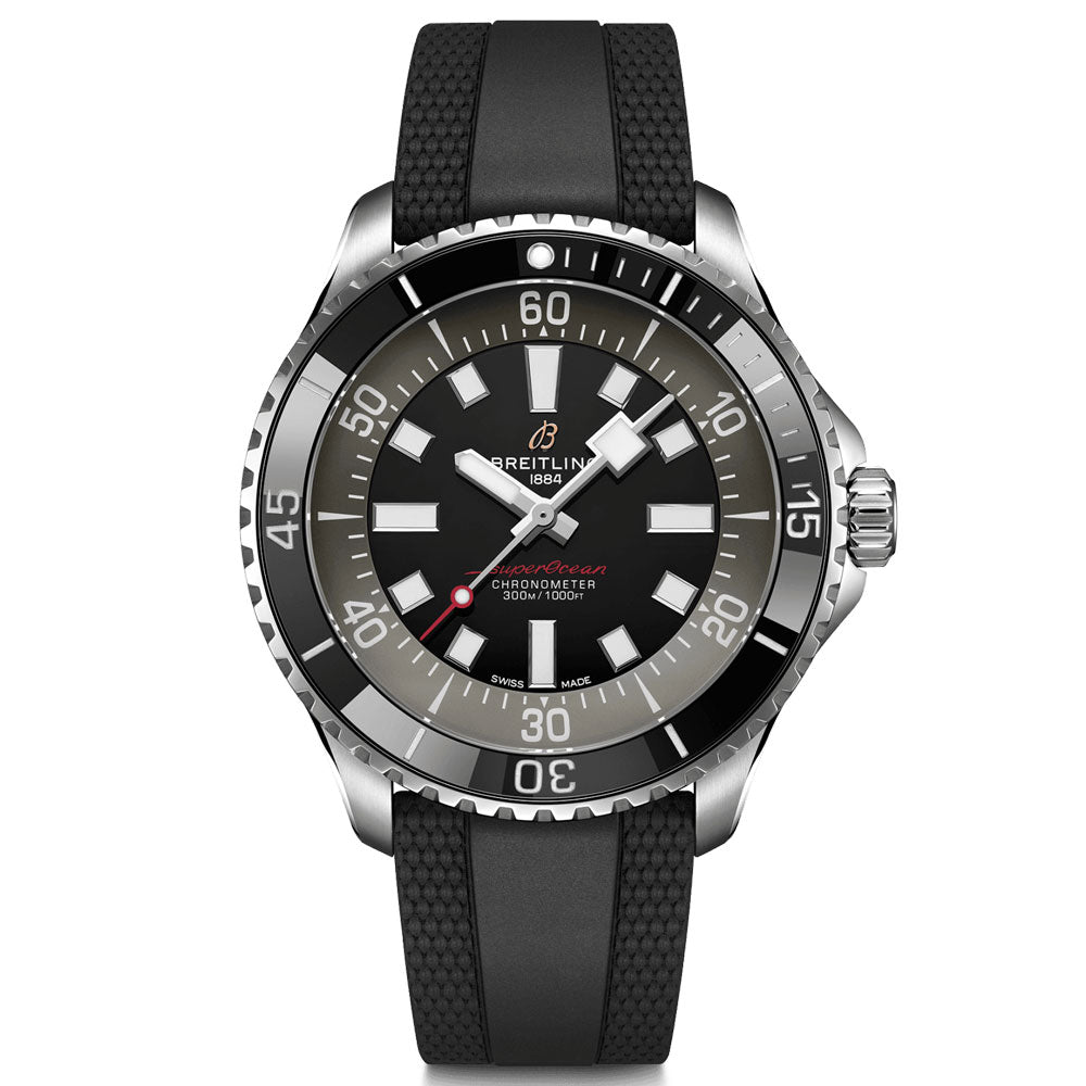 Breitling Superocean 44mm Black Dial Automatic Gents Watch A173765A1B1S1
