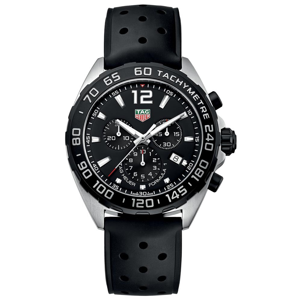 TAG Heuer Formula 1 43mm Black Dial Quartz Chronograph Gents Watch CAZ1010 FT8024