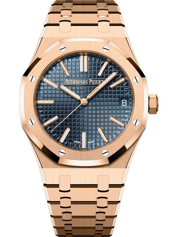 Audemars Piguet Royal Oak Selfwinding 2023 Release ROYAL OAK SELFWINDING Rose Gold Blue Dial 41mm