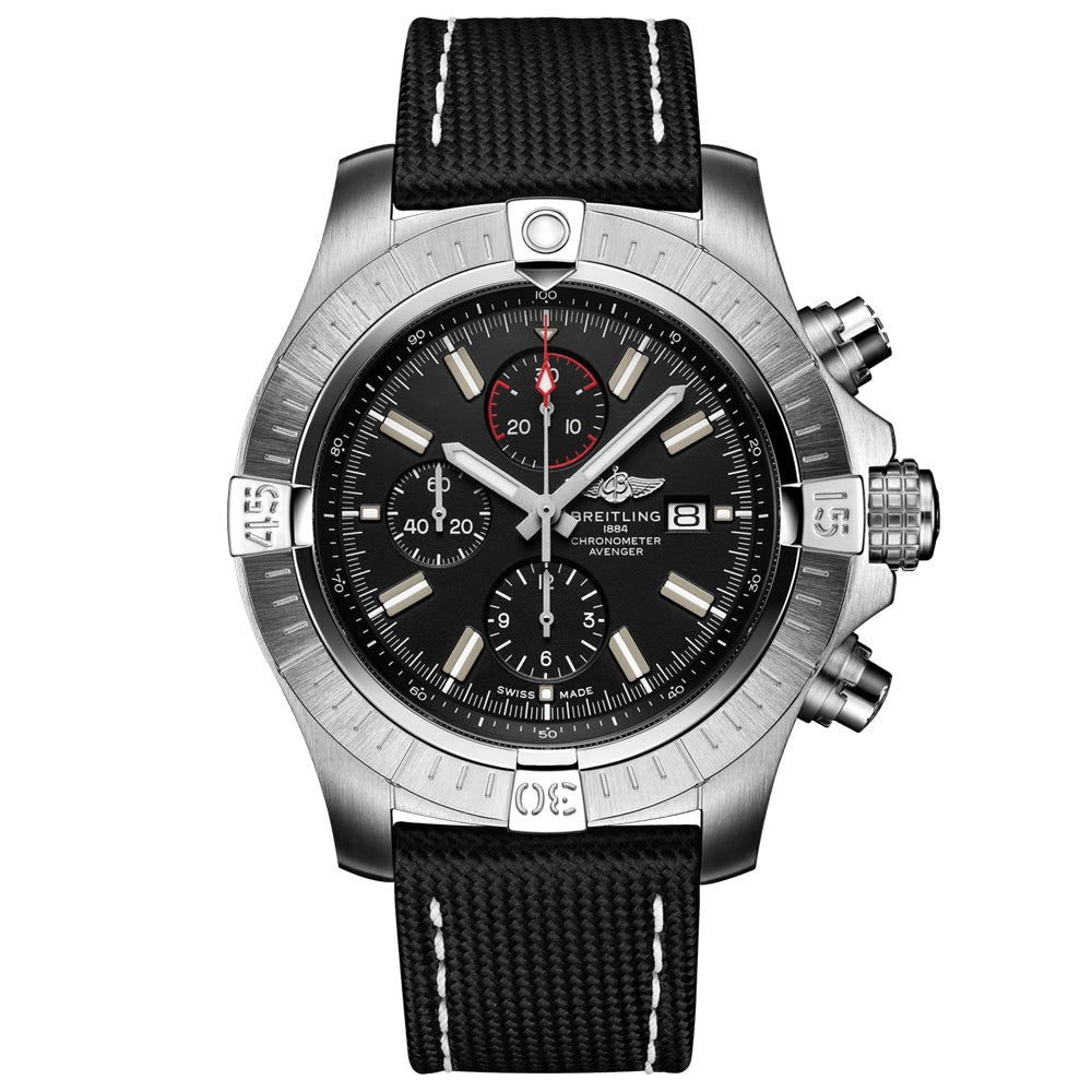 Breitling Super Avenger 48mm Black Dial Automatic Chronograph Gents Watch A13375101B1X2