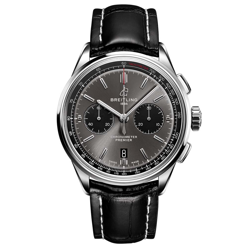 Breitling Premier B01 Chronograph 42mm Anthracite Dial Automatic Gents Watch AB0118221B1P1