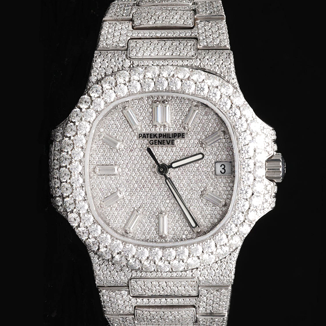 Patek Philippe Nautilus 571 Iced Out Watch