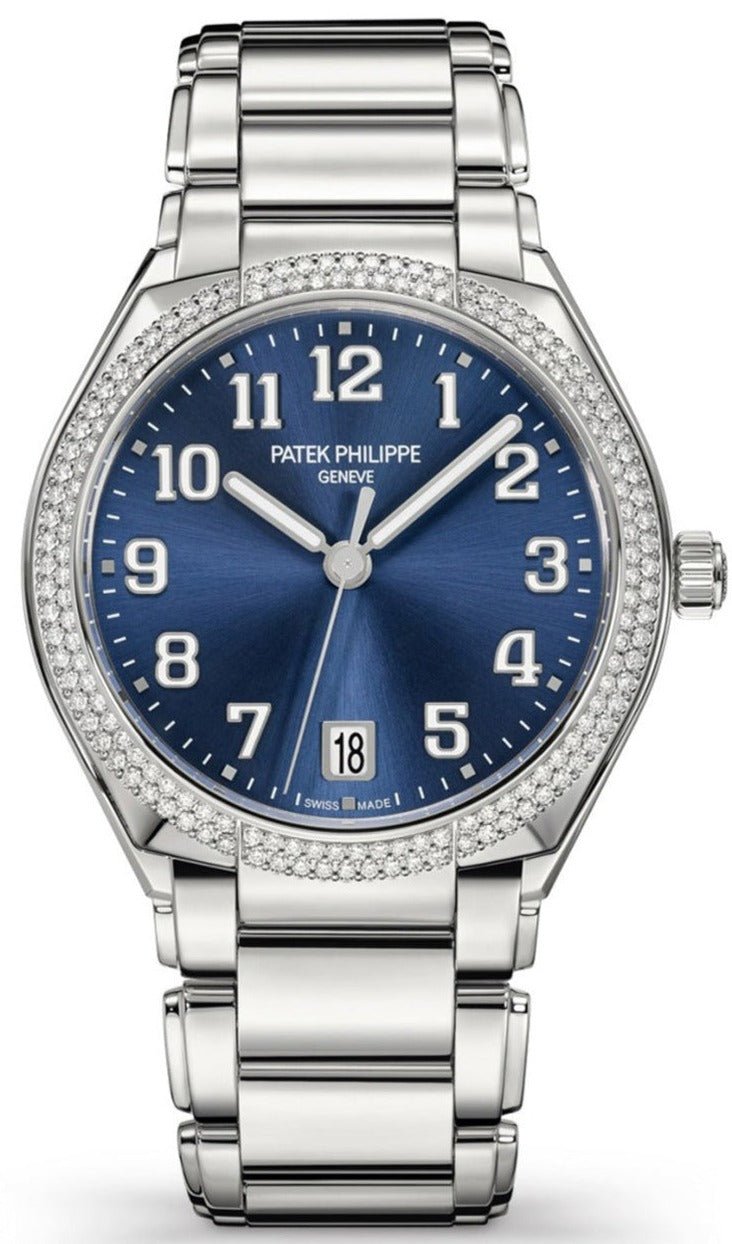 Patek Philippe Twenty 4 Automatic Round Watch Blue Dial Ladies 36mm Reference # 7300 1200A 001
