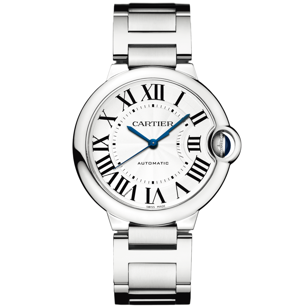 Cartier Ballon Bleu 36mm Silver Dial Automatic Bracelet Watch