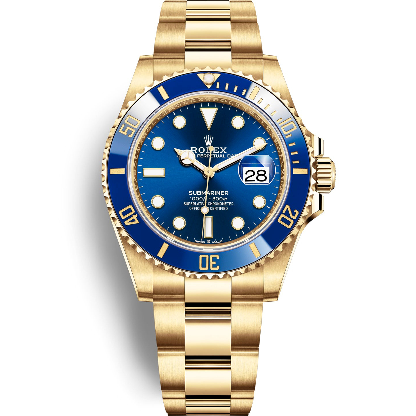 Rolex Submariner Date Yellow Gold Blue Dial 126618LB Watch