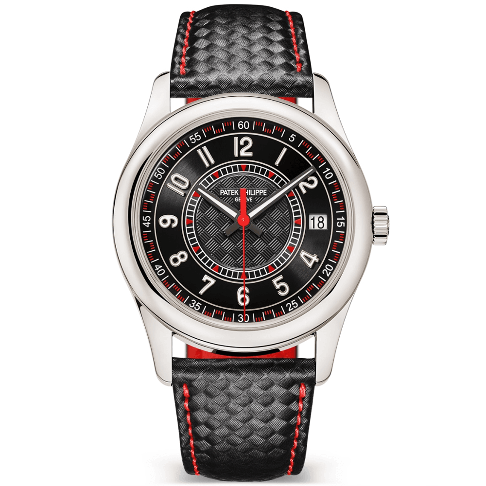Patek Philippe Calatrava 18ct White Gold 40mm EbonyRed Dial Men's Automatic Watch