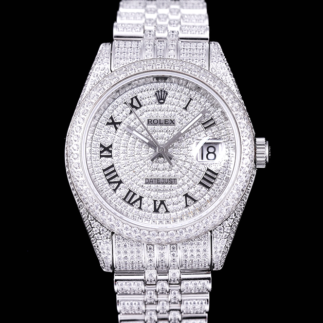 Rolex Date Just Iced Out Watch 02