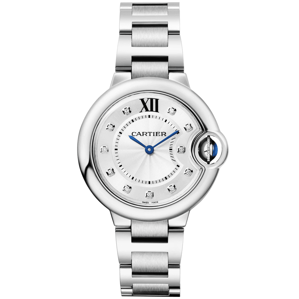 Ballon Bleu de Cartier 33mm Steel Diamond Dial Watch