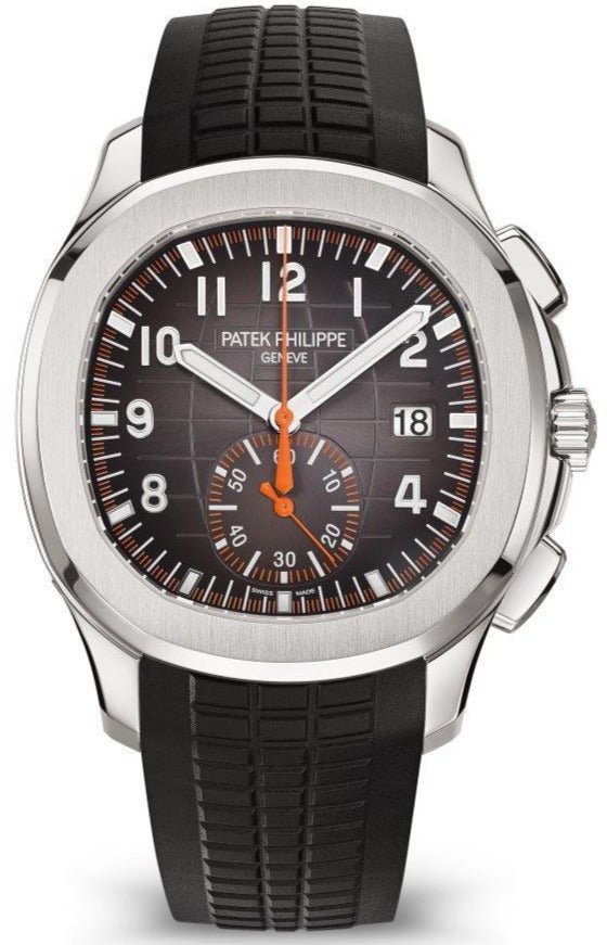 Patek Philippe Aquanaut Chronograph Stainless Steel Black Dial Ref#5968A 001