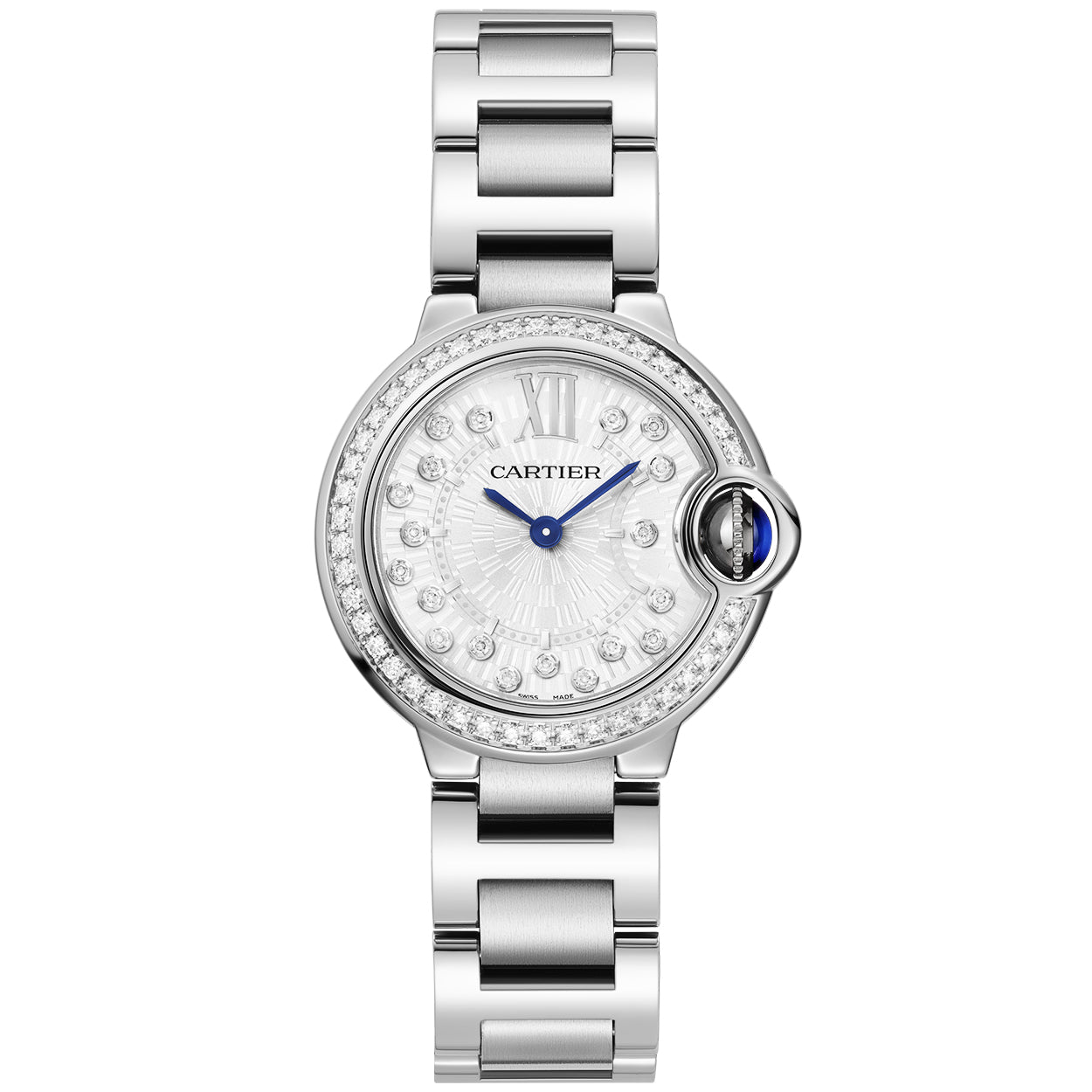 Ballon Bleu de Cartier 28mm Diamond Dial Bezel Watch