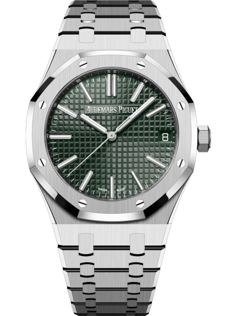Audemars Piguet Royal Oak Selfwinding 41 mm Stainless Steel Green Dial