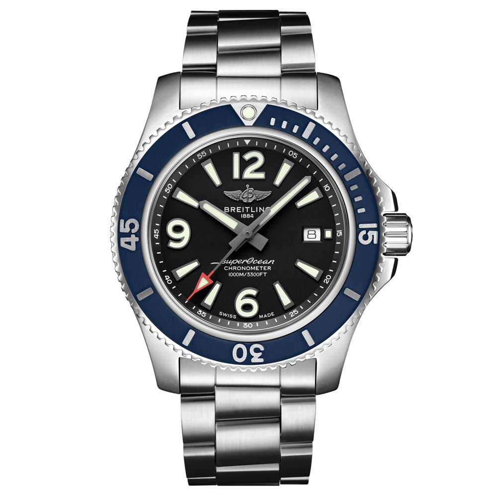 Breitling Superocean 44mm Black Dial Automatic Gents Watch A173678A1B1A1