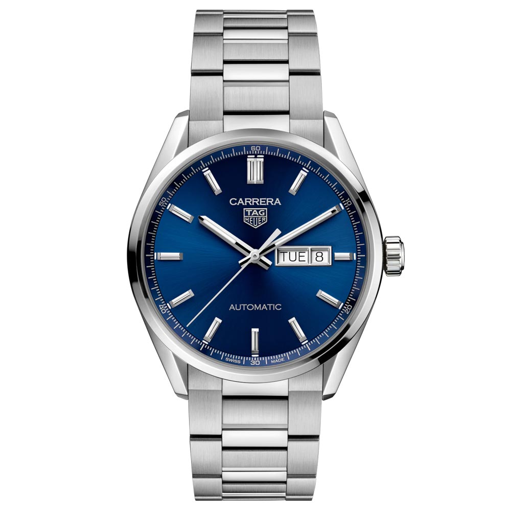 TAG Heuer Carrera Day Date 41mm Blue Dial Automatic Gents Watch WBN2012 BA0640