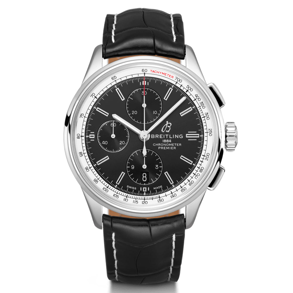 Breitling Premier 42mm Black Dial Automatic Chronograph Gents Watch A13315351B1P1