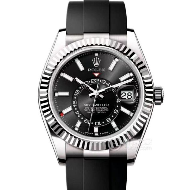 Rolex Sky Dweller Full Black Oysterflex Watch