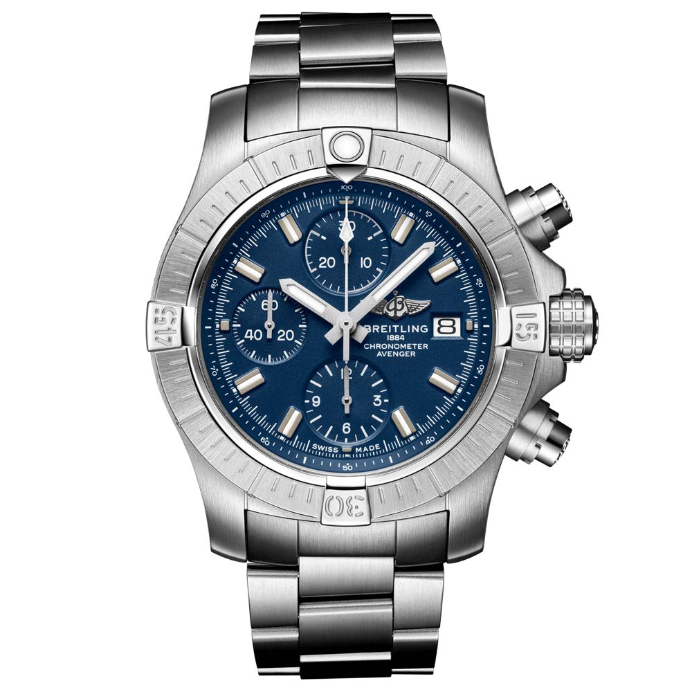 Breitling Avenger Chronograph 43mm Blue Dial Automatic Gents Watch A13385101C1A1