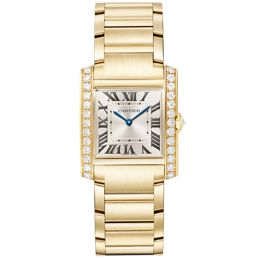 Cartier Tank Francaise Medium 18ct Yellow Gold Diamond Set Watch