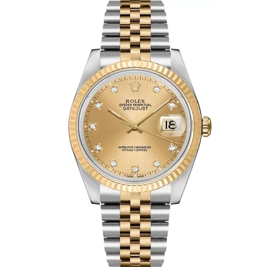 Rolex 178273 Datejust 31mm Champagne Diamond Dial Jubilee Bracelet Watch