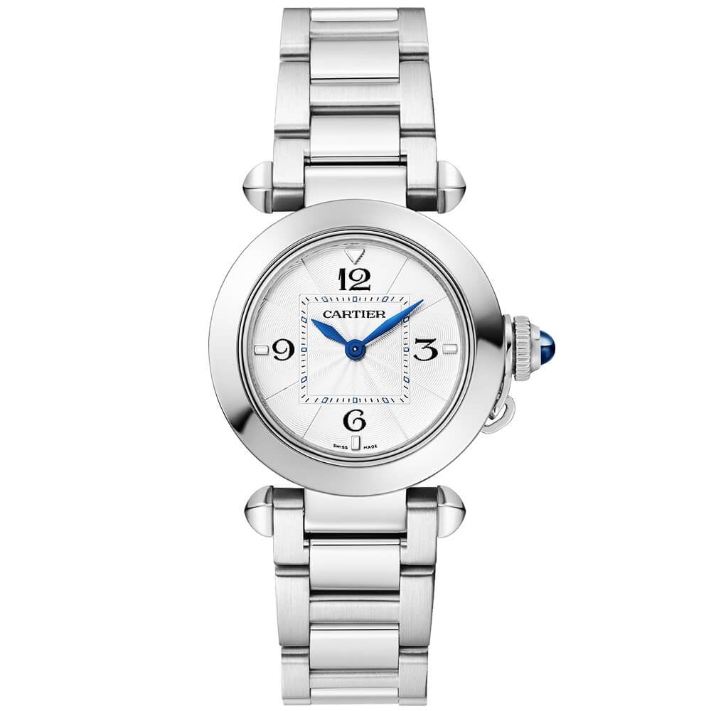 Pasha de Cartier 30mm Bracelet Leather Strap Watch