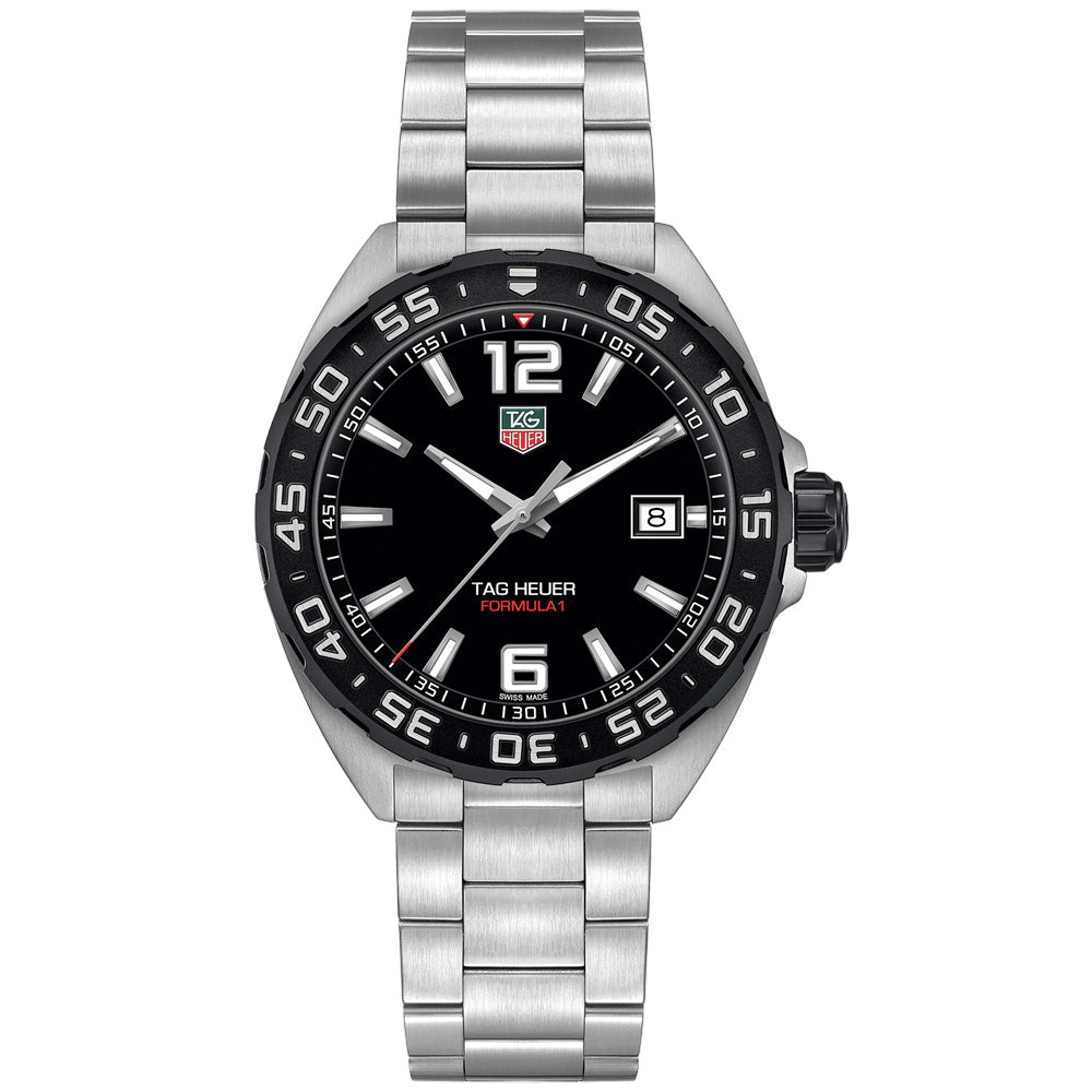 TAG Heuer Formula 1 41mm Black Dial Quartz Gents Watch WAZ1110 BA0875