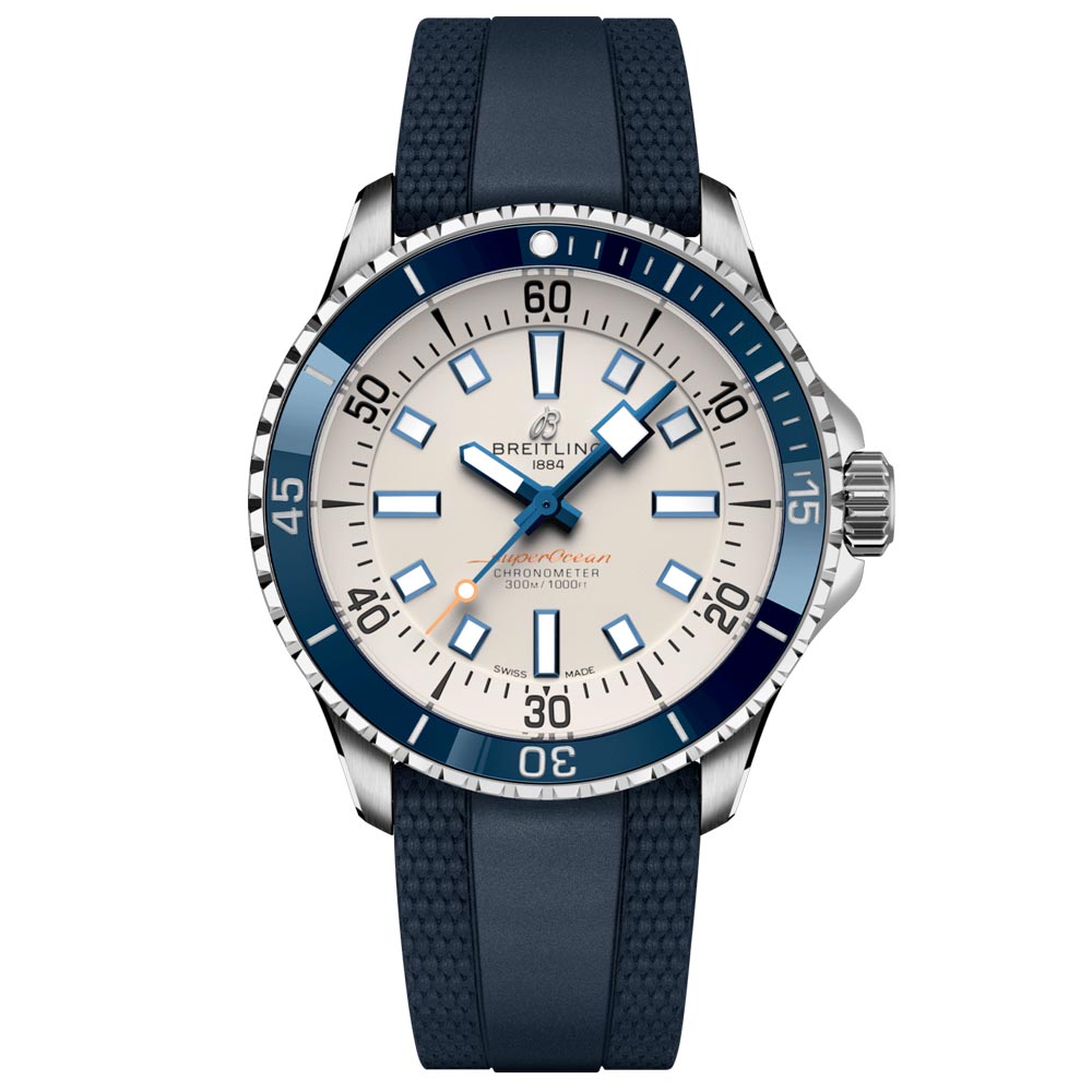 Breitling Superocean 42mm Silver Dial Automatic Gents Watch A17375E71G1S1