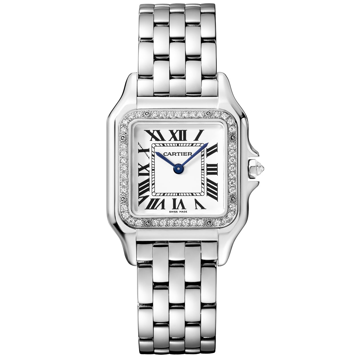 Panthere de Cartier Medium 18ct White Gold Diamond Set Watch