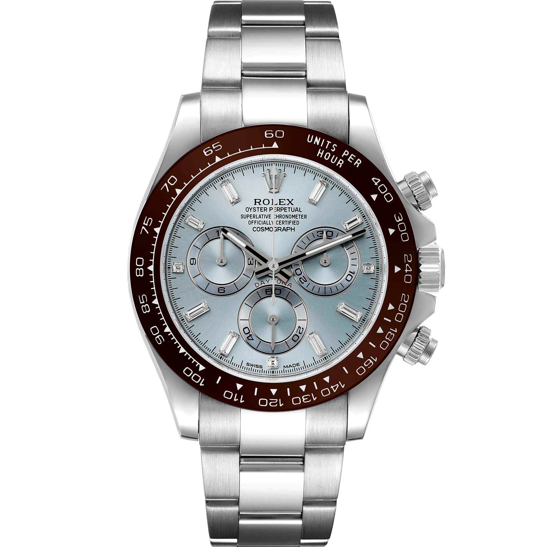Rolex Cosmograph Daytona 40mm Platinum Ice Blue Dial m116506 0002