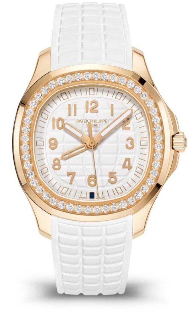 Patek Philippe Aquanaut Ladies White Dial Rose Gold Aquanaut Luce Travel 5269200R