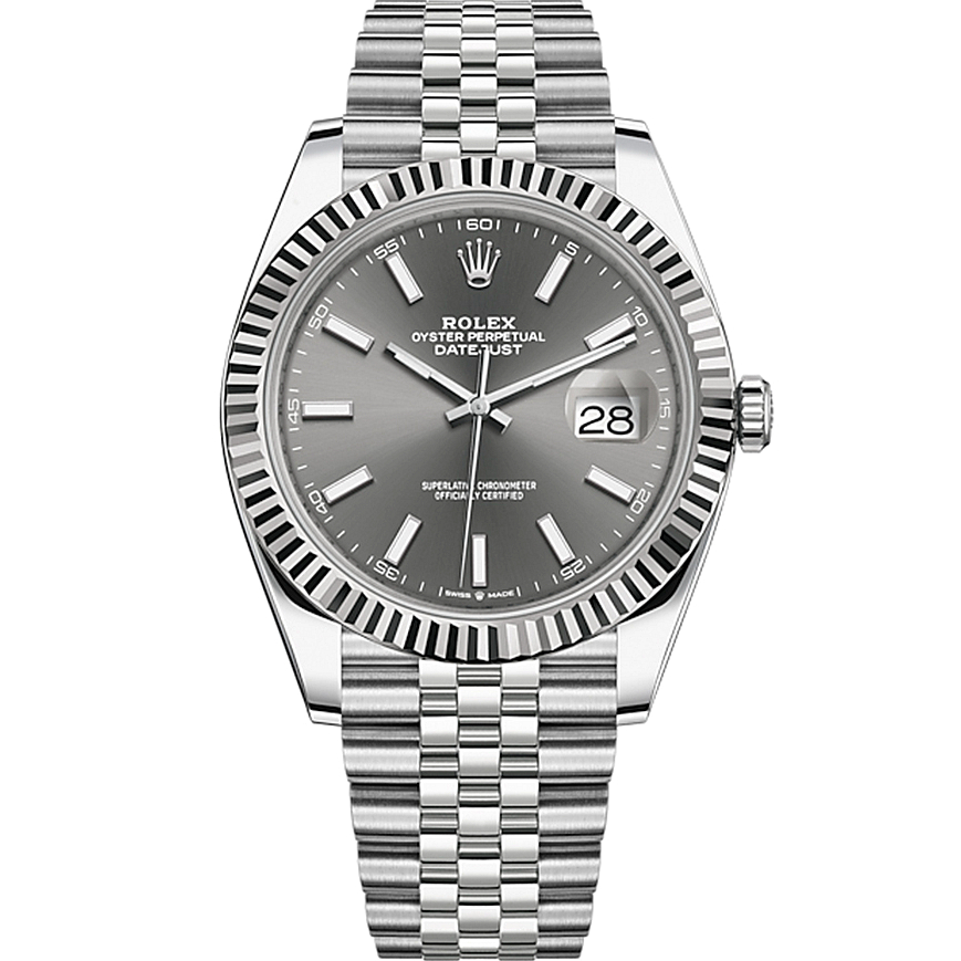 Rolex Datejust 41 Oystersteel and white gold M126334 0014