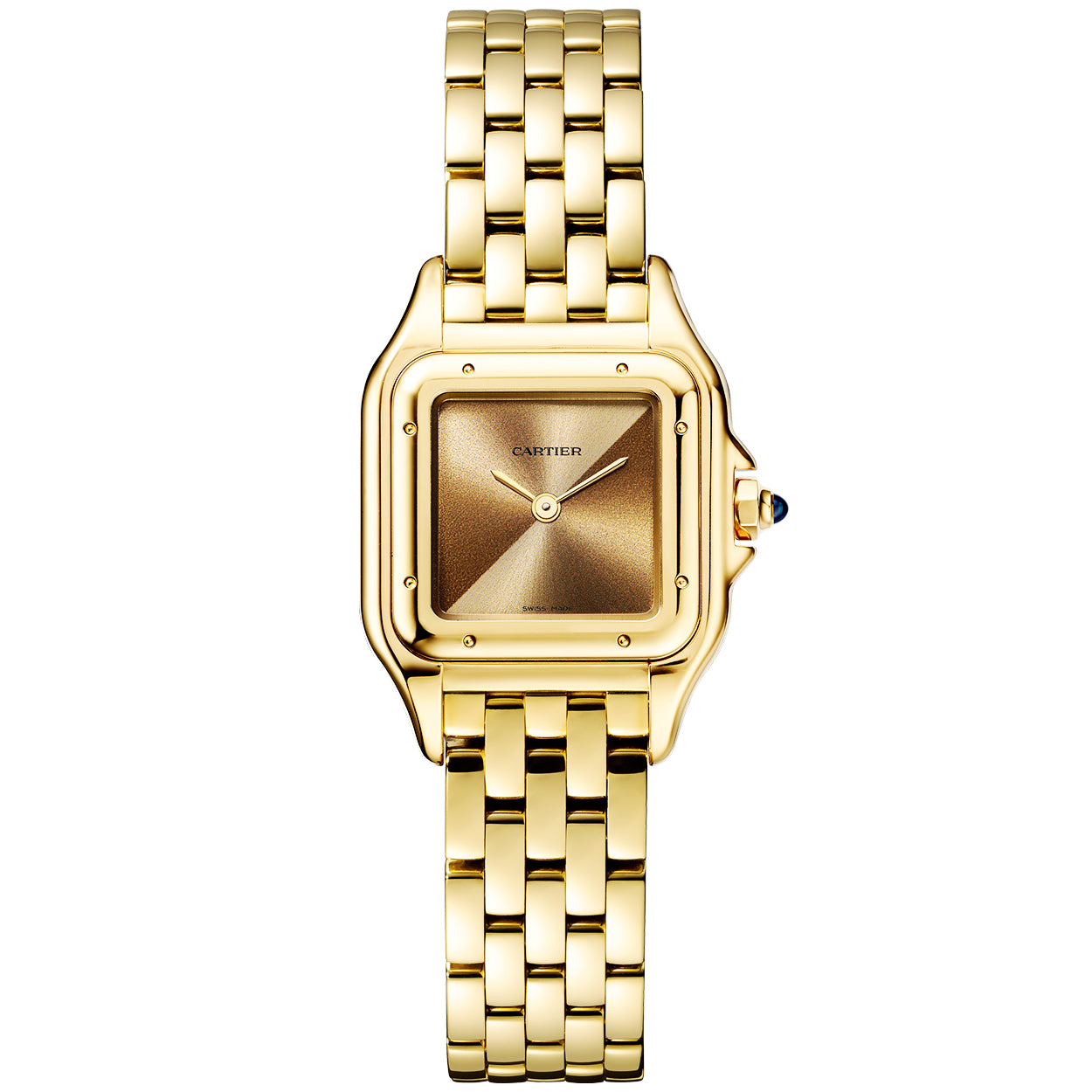 Panthere de Cartier Small 18ct Yellow Gold Brown Dial Watch