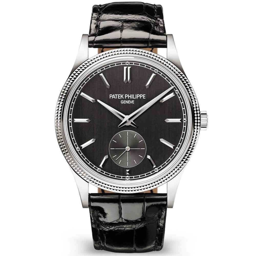 Patek Philippe Calatrava 39mm 18ct White Gold Charcoal Grey Dial Manual Wind Watch