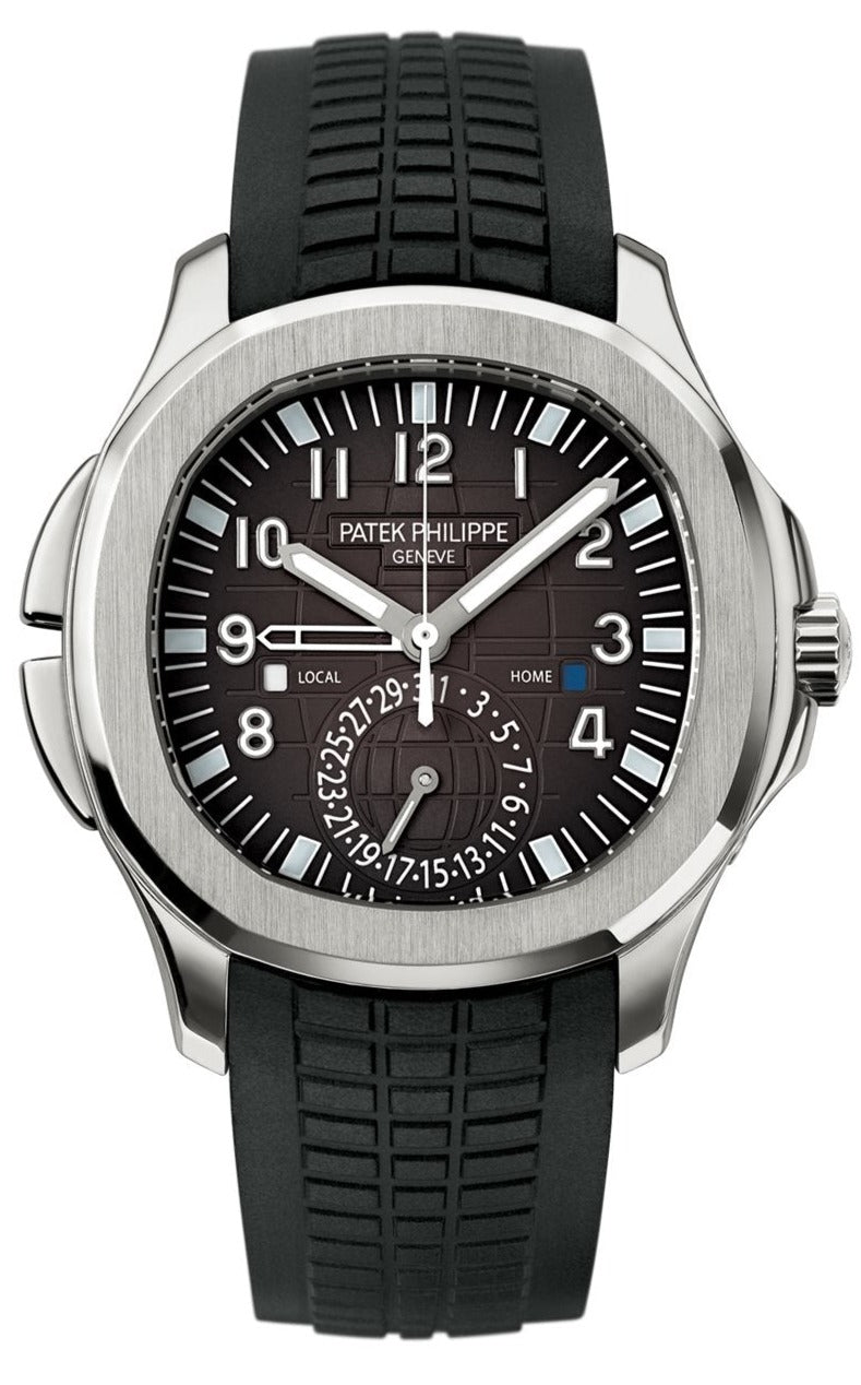 Patek Philippe Aquanaut Stainless Steel Dual Time Ref#5164A 001