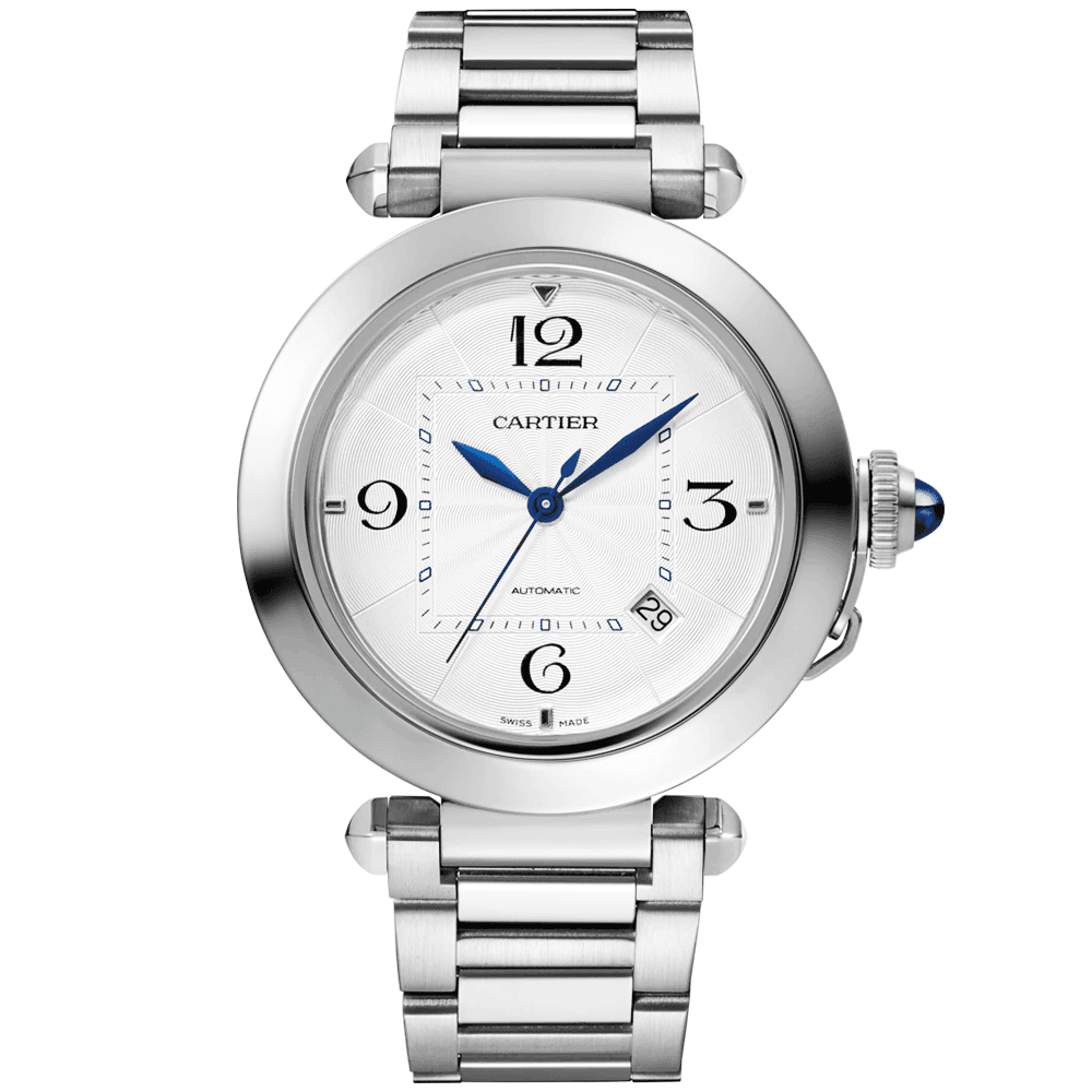 Pasha de Cartier 41mm Bracelet Leather Strap Men's Automatic Watch