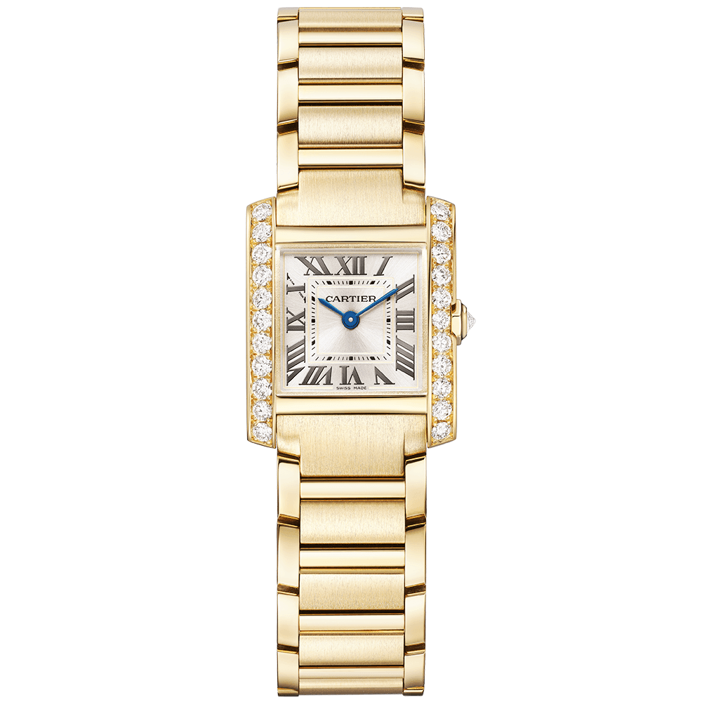 Cartier Tank Francaise Small 18ct Yellow Gold Diamond Set Watch