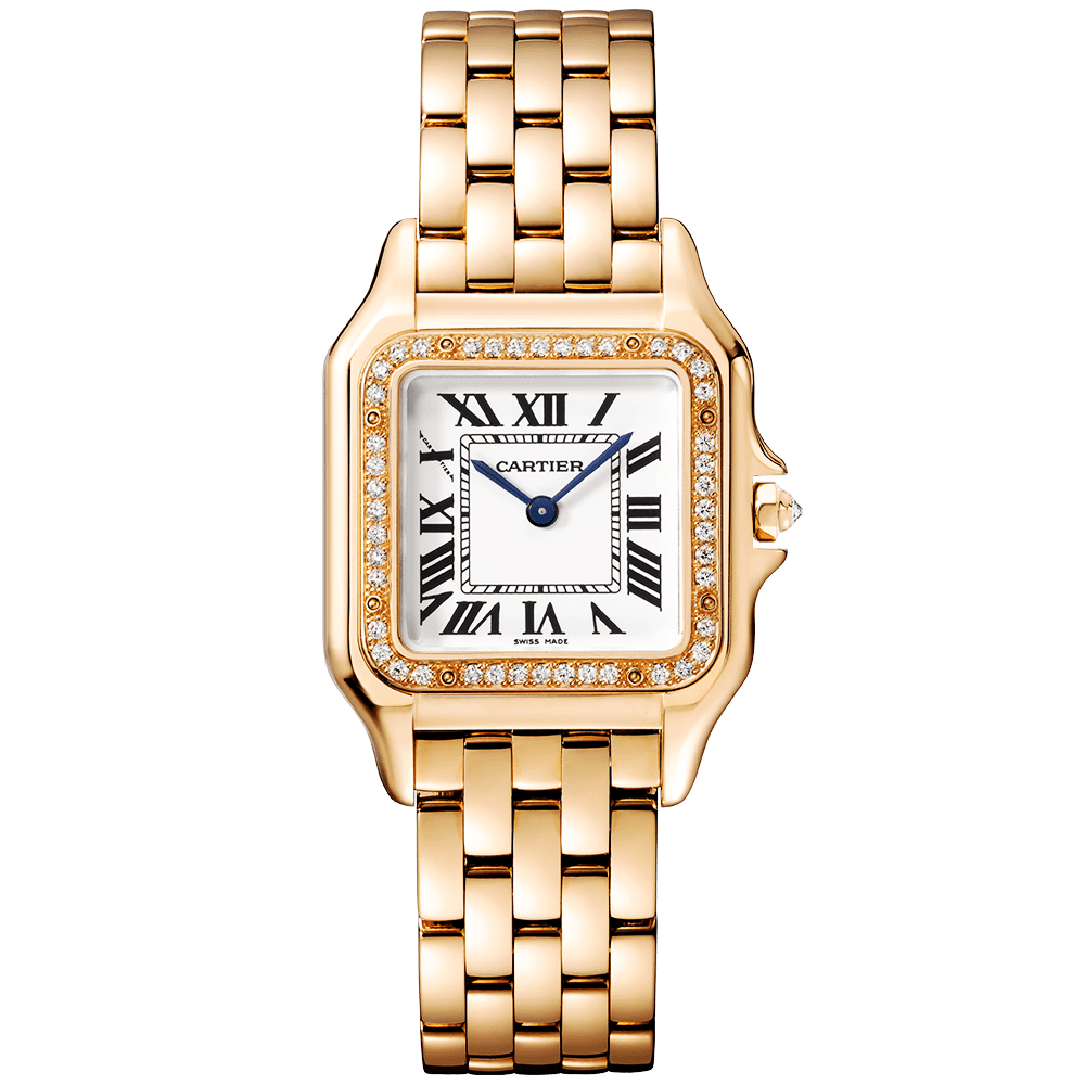 Panthere de Cartier Medium 18ct Rose Gold Diamond Set Watch
