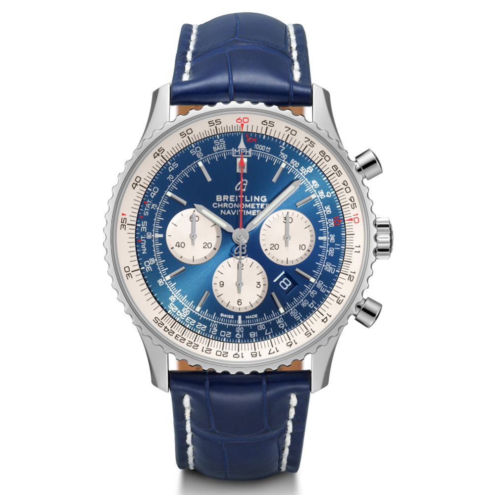 Breitling Navitimer B01 Chronograph 46mm Blue Dial Automatic Gents Watch AB0127211C1P1