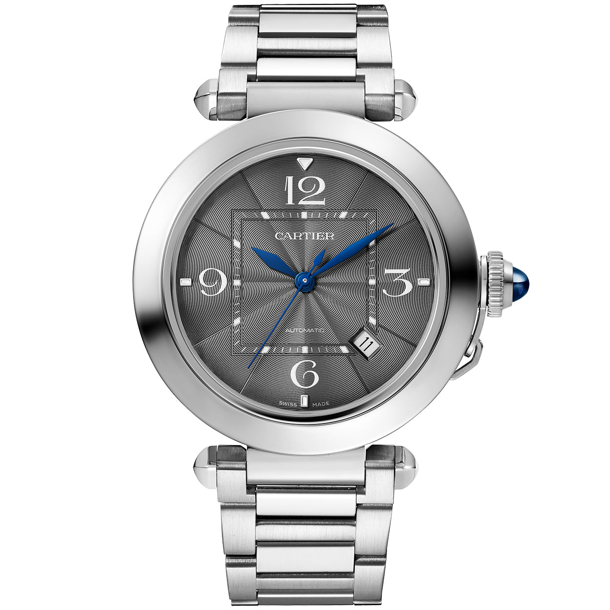 Pasha de Cartier 41mm Grey Dial Men's Automatic Bracelet Watch