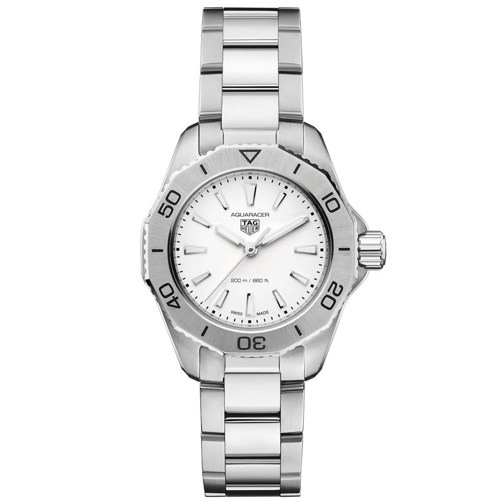 TAG Heuer Aquaracer Professional 200 Grey Dial 30mm Quartz Ladies Watch WBP1411 BA0622