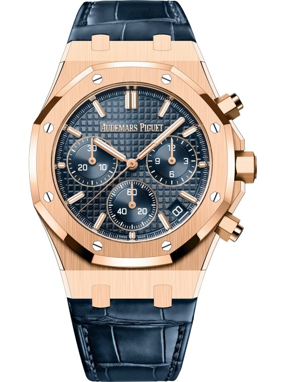 Audemars Piguet ROYAL OAK SELFWINDING CHRONOGRAPH BLUE STRAP BLUE DIAL